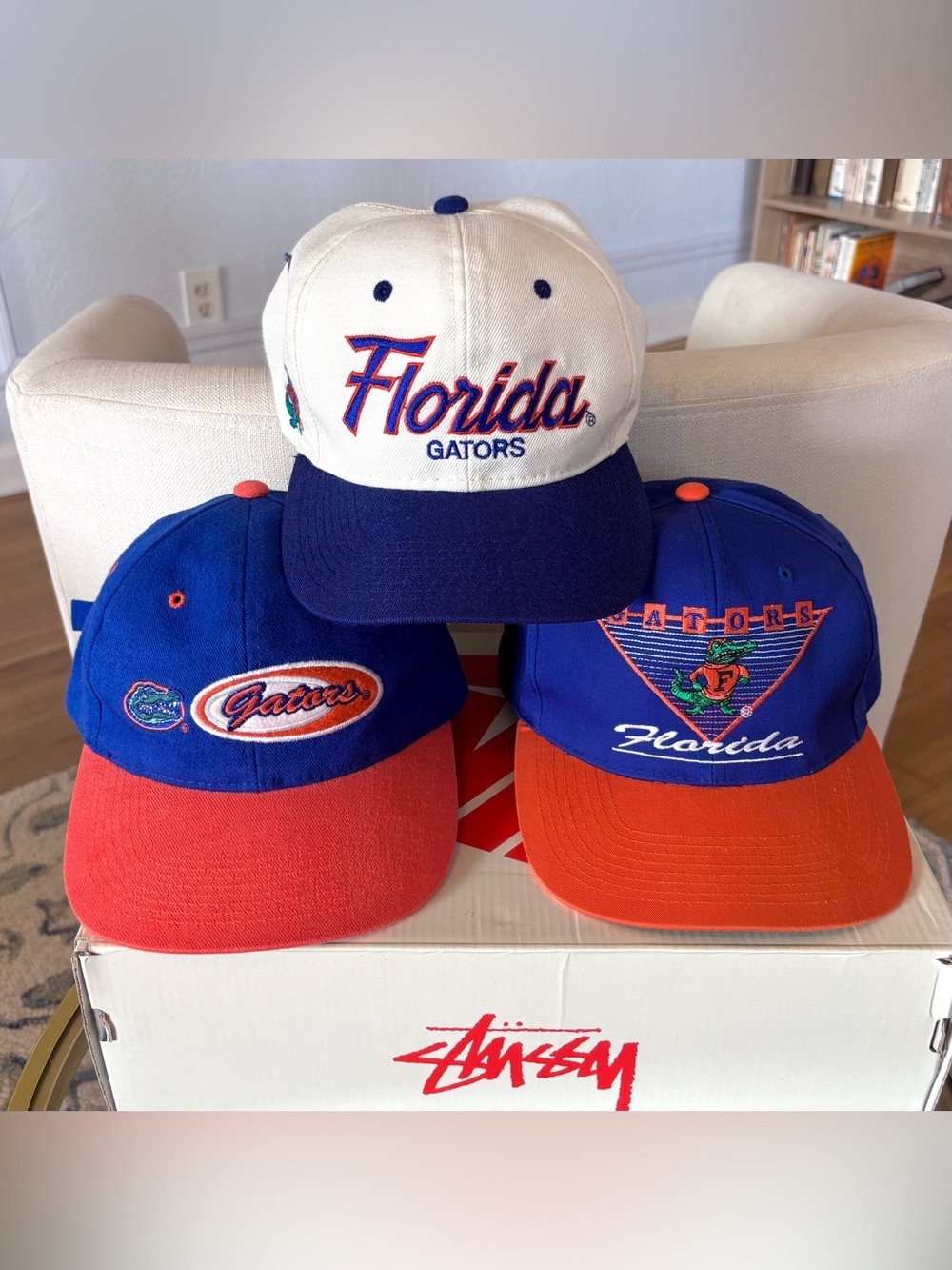 Vintage 90s Florida Gators Snapback Hat Bundle 3pc Sports Specialties Annco Lot